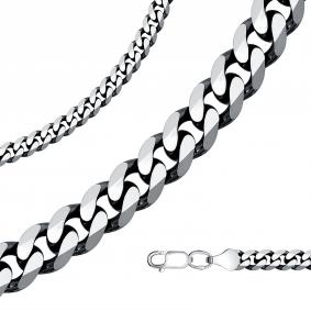 Цепь плетение Панцирное из черненого серебра Высоковы 585 ППГЧ 120 ППГЧ 120 фото